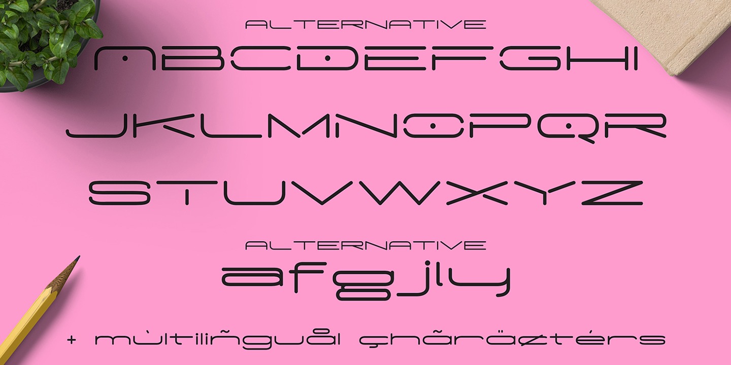 Przykład czcionki Munrolane Bold Italic